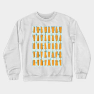 MCM Atomic Blocks Aqua, Orange Crewneck Sweatshirt